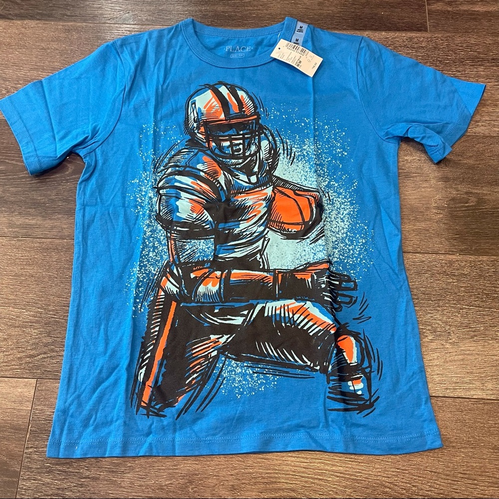 (3 for $20) The Children’s Place Medium (7/8) Short Sleeve TShirt - Football